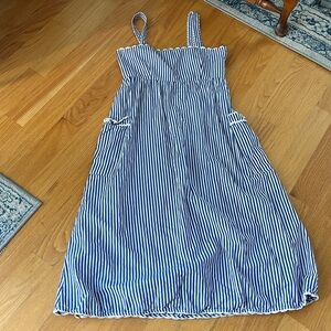 Tuckernuck Georgia blue and white stripe Dress size XL